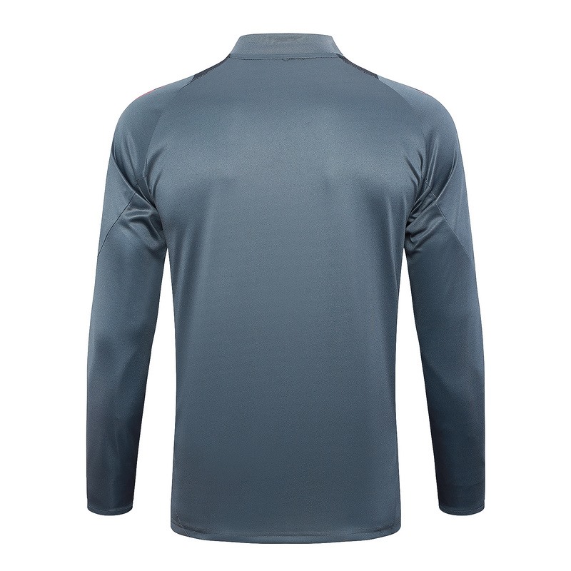 24/25 Germany Gray Long-sleeved half-pull training kit Football team kit