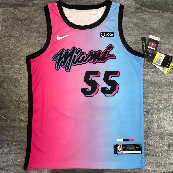 NBA Miami Hearts round neck Gradient Jersey ROBINSON#55 S-XXL