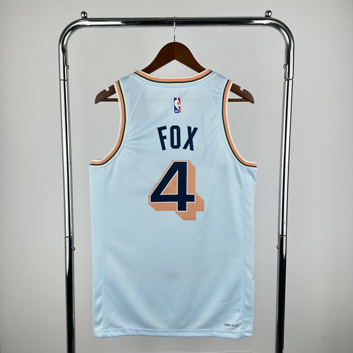 NBA San Antonio Spurs 24/25 V-Neck White jersey FOX#4 S-XXL