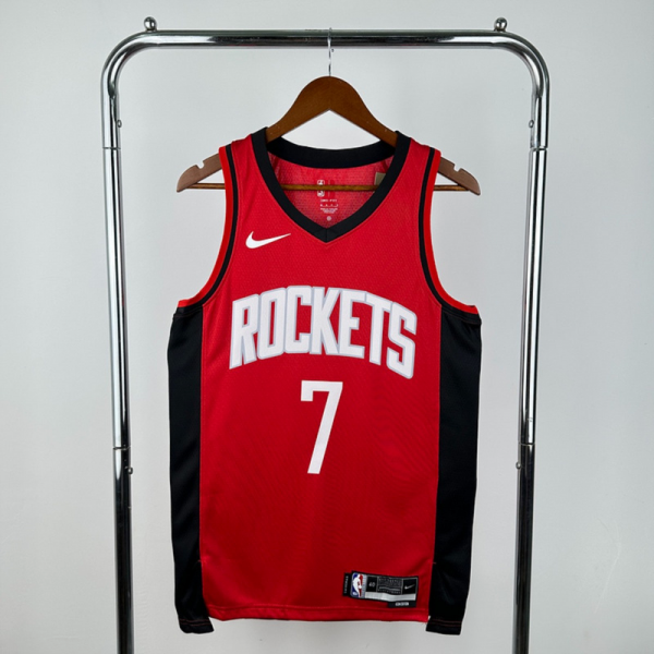NBA Houston Rockets V-Neck Red Jersey DURANT#7 S-XXL
