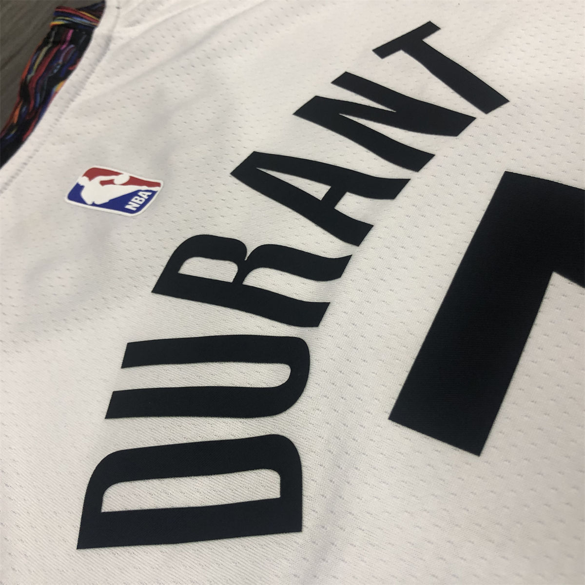 NBA Brooklyn Nets V-Neck White Jersey DURANT#7 S-XXL