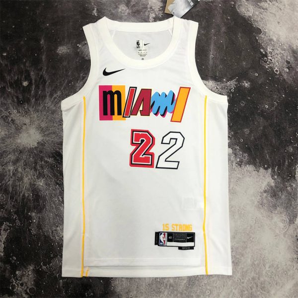 NBA Miami Hearts Round Neck City Edition White Jersey BUTLER#22 S-XXL