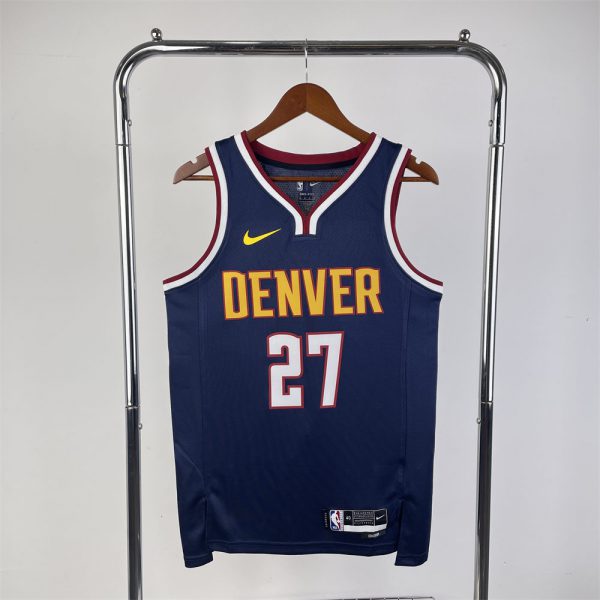 NBA Denver Nuggets Round Neck Dark Blue jersey MURRAY#27 S-XXL