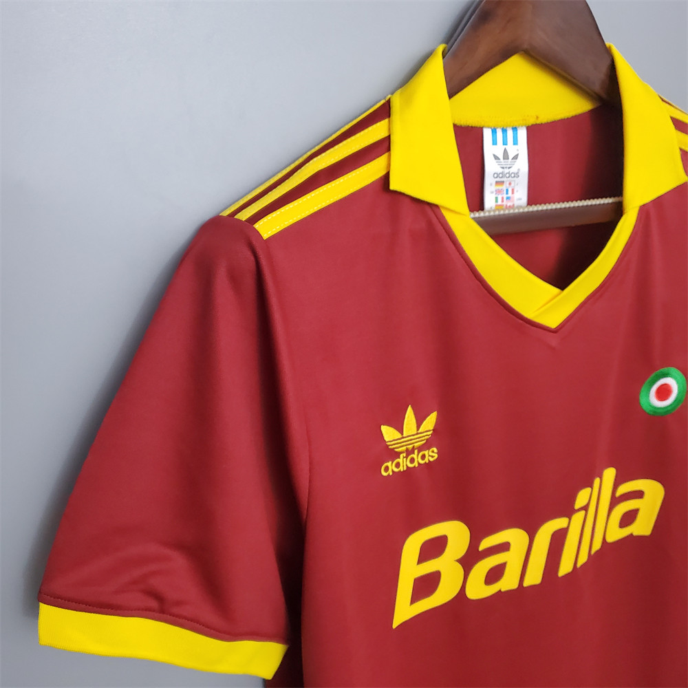 Retro Roma 91/92 home  jersey Fan Version