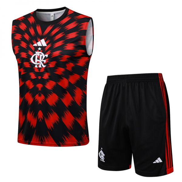 2025/26 Flamengo Red Black Training Set Shirt and Shorts