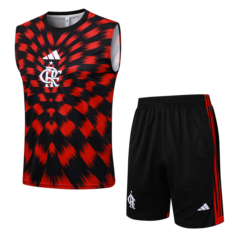 2025/26 Flamengo Red Black Training Set Shirt and Shorts
