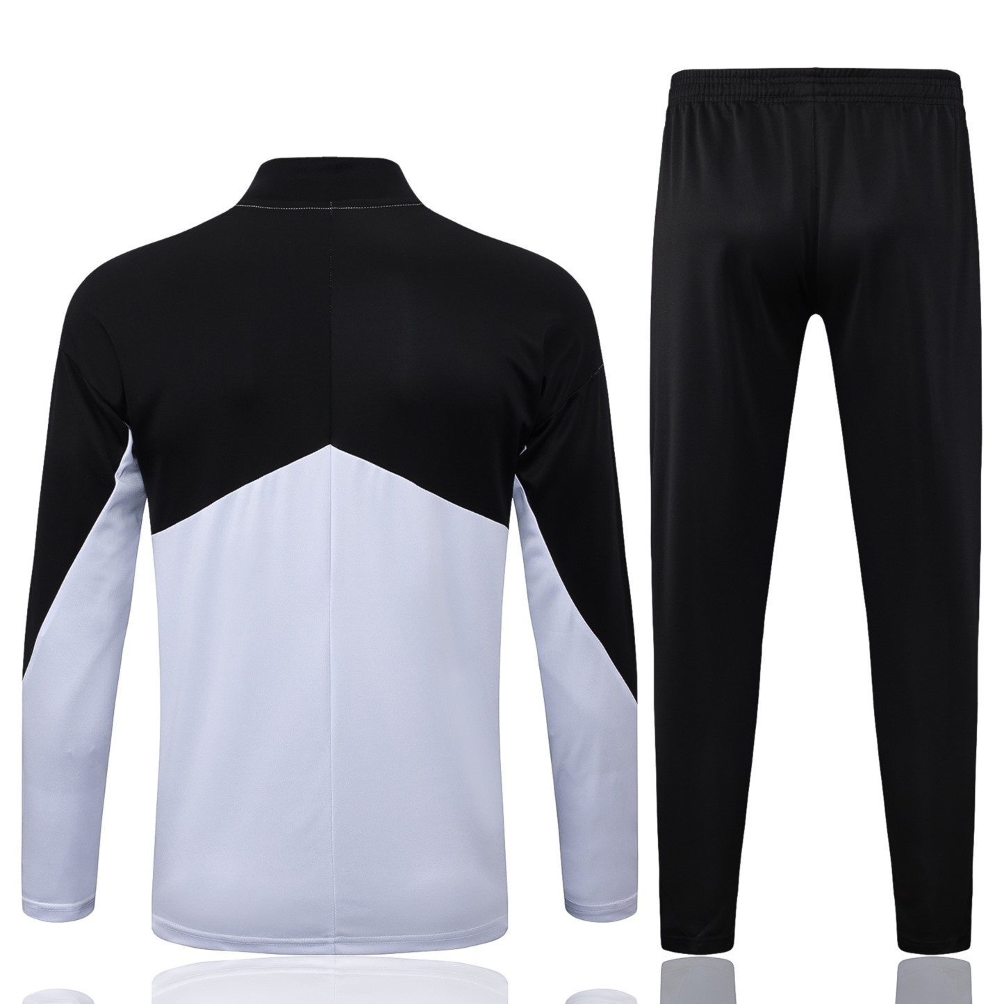 202526 Corinthians white-black Long-sleeved half-pull training kit Football team kit