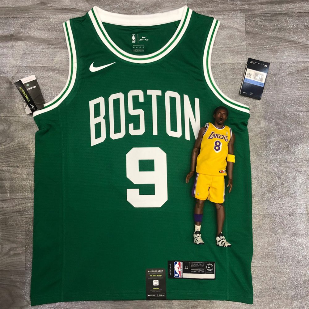 NBA Boston Celtics round neck Retro Green Jersey Rondo#9 S-XXL