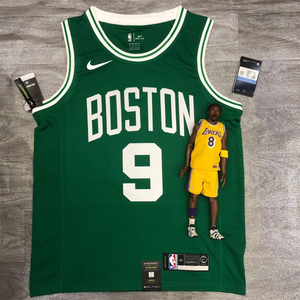 NBA Boston Celtics round neck Retro Green Jersey Rondo#9 S-XXL