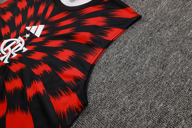 2025/26 Flamengo Red Black Training Set Shirt and Shorts