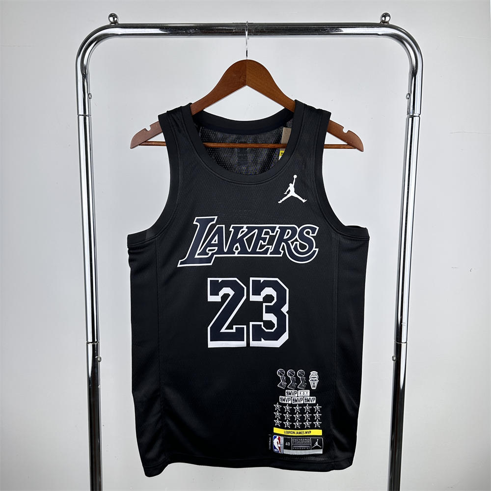 NBA Los Angeles Lakers Honor Edition Black Jersey JAMES#23 S-XXL