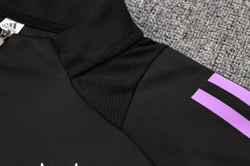 24/25 Germany Black Long-sleeved half-pull training kit Football team kit