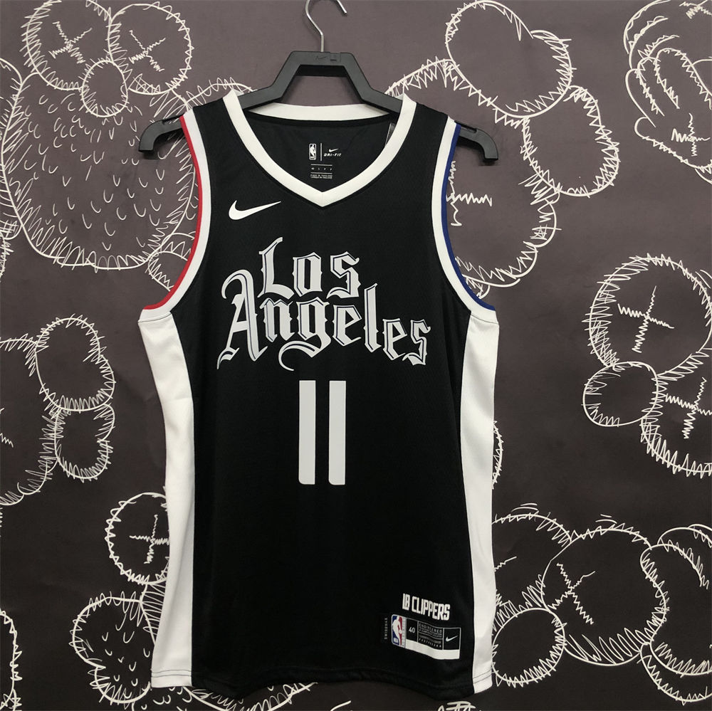 NBA Los Angeles Clippers V neck Black Jersey WALL#11 S-XXL