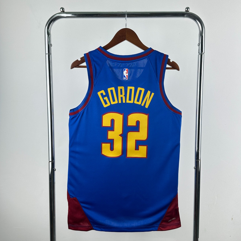 NBA Denver Nuggets 2024 Round Neck Blue jersey GORDON#32 S-XXL