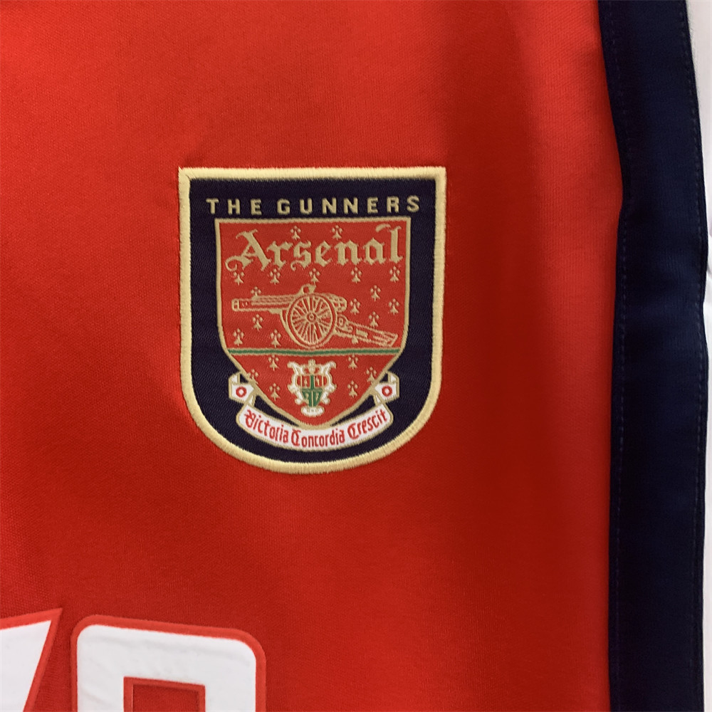 Retro Arsenal 98/99 long sleeve Home jersey Fan Version