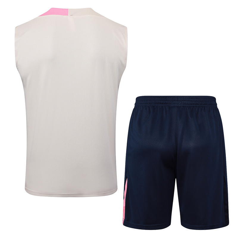 2025/26 Barcelona beige Training Set Shirt and Shorts
