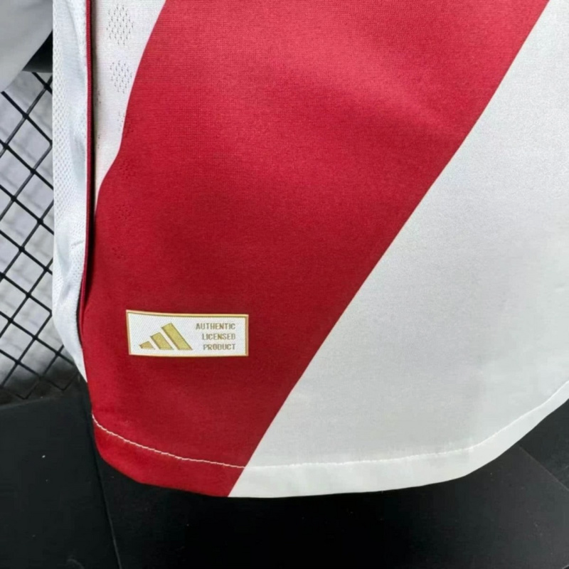 2025/26 River Plate Home Long Sleeve Jersey Player Version