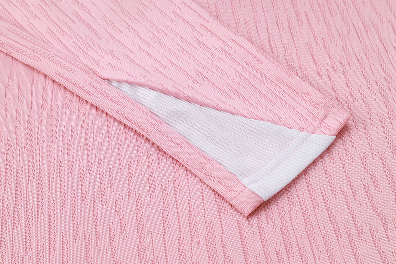 24/25 Paris Pink Long-sleeved half-pull training kit Football team kit
