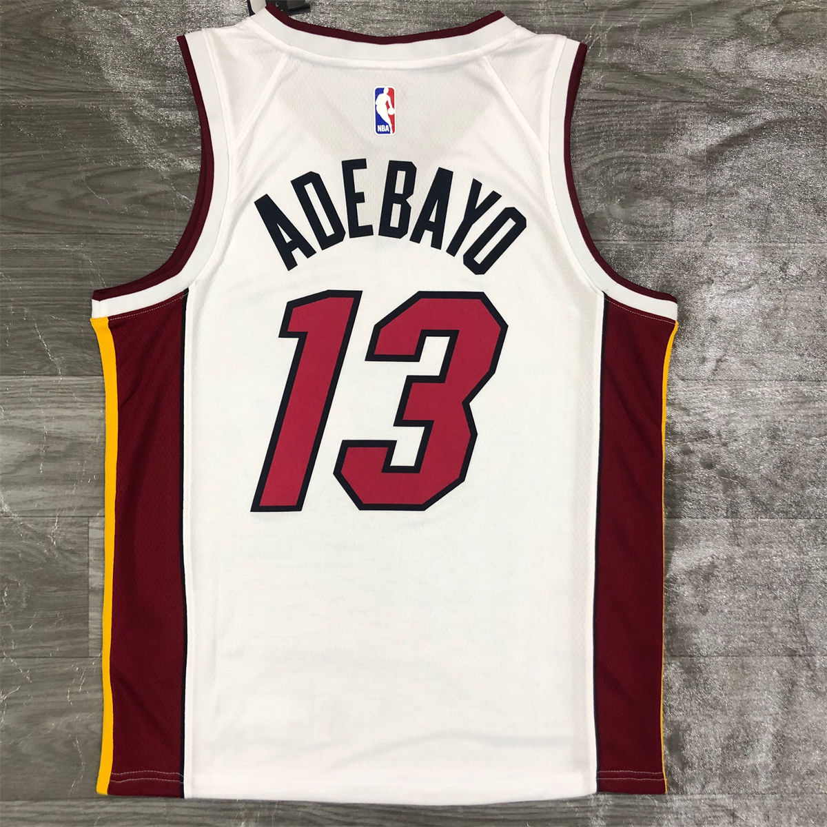 NBA Miami Hearts V-Neck White Jersey ADEBAYO#13 S-XXL