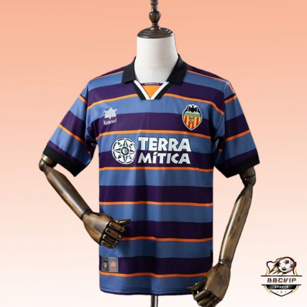 Retro Valencia 99/00 Second Away jersey Fan Version