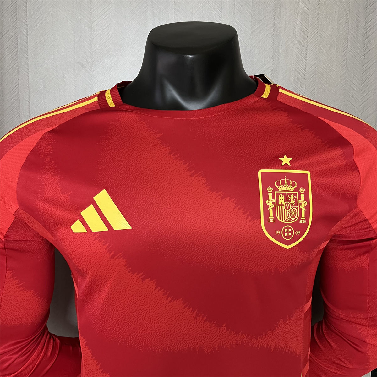 24/25 Spain Euro Home Jersey Long Sleeve Player Version
