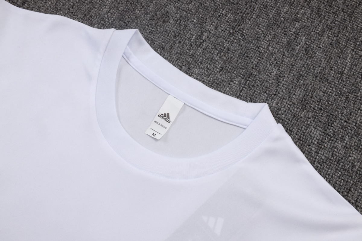 2026 Real Madrid White Training Set Shirt and Shorts