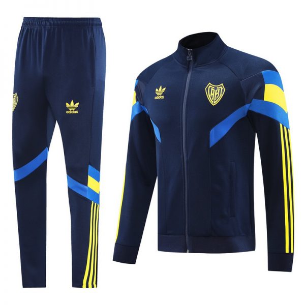2024 Boca Royal Blue Jacket Training Suit Set Football Team Shirt Sports Fashion