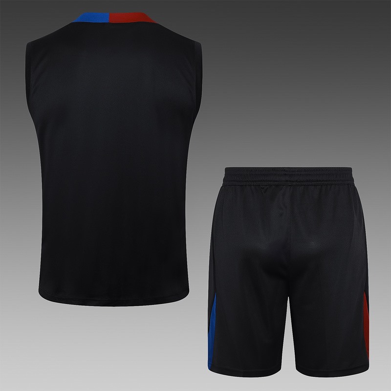 24/25 Barcelona Black Training Set Shirt and Shorts