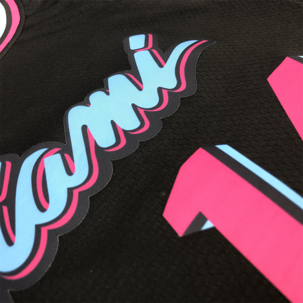 NBA Miami Hearts round neck Black Jersey HERRO#14 S-XXL