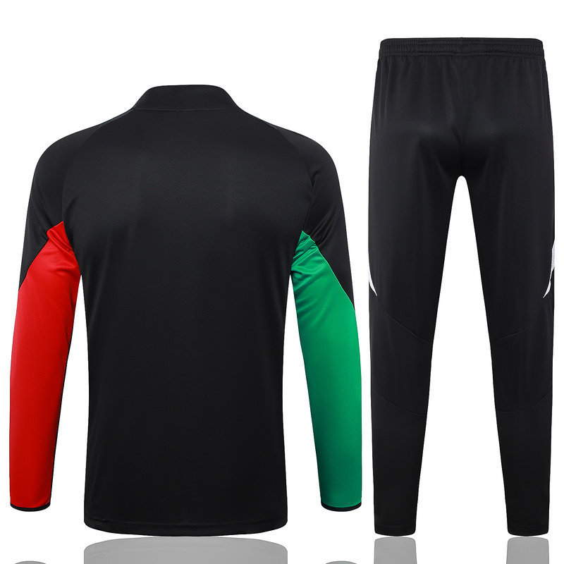 24/25 Arsenal Black Long-sleeved half-pull training kit Football team kit