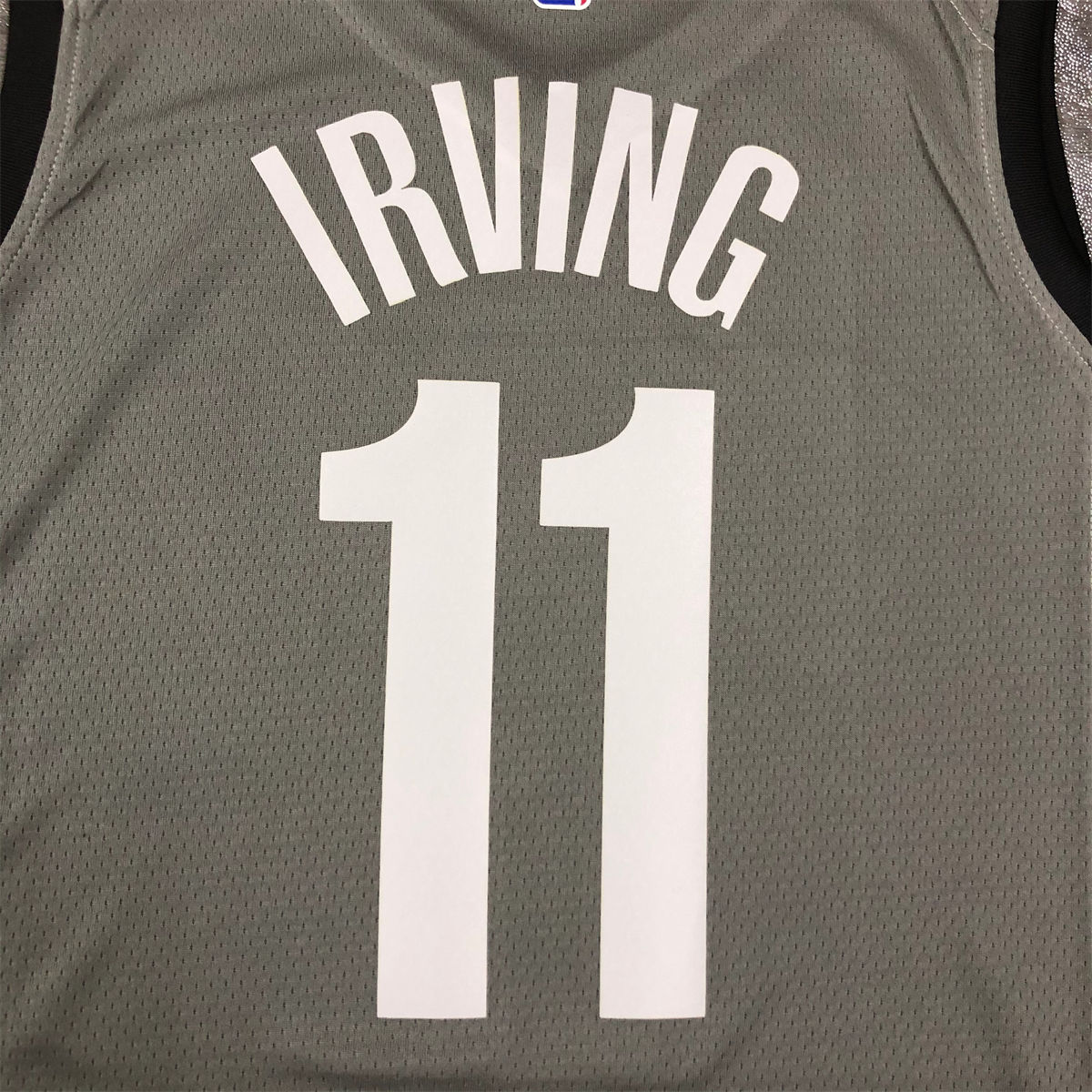 NBA Brooklyn Nets V-neck Grey Jersey Irving#11S-XXL
