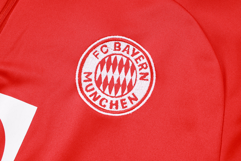24/25 Bayern Munich Red Long-sleeved half-pull training kit Football team kit