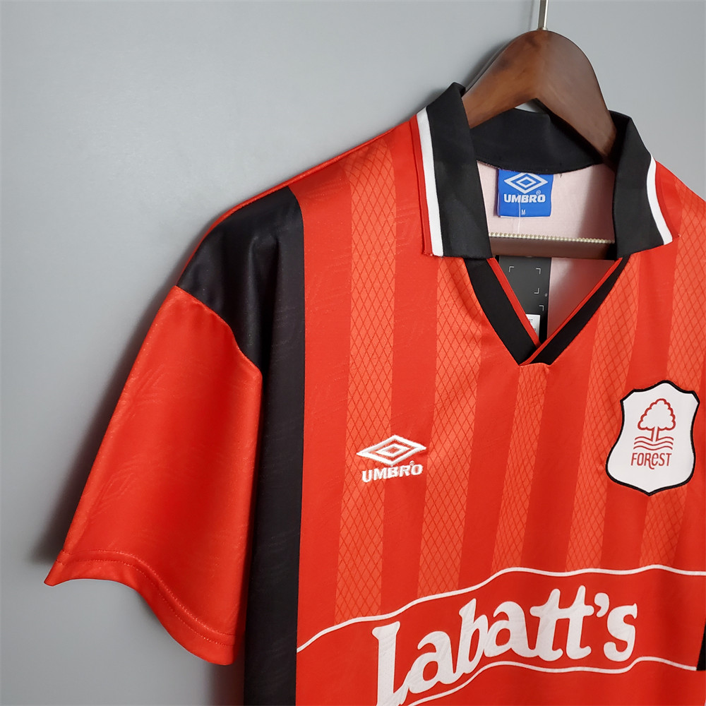 Retro Nottingham Forest 94/95 Red jersey Fan Version