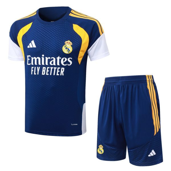 2026 Real Madrid Royal blue Training Set Shirt and Shorts
