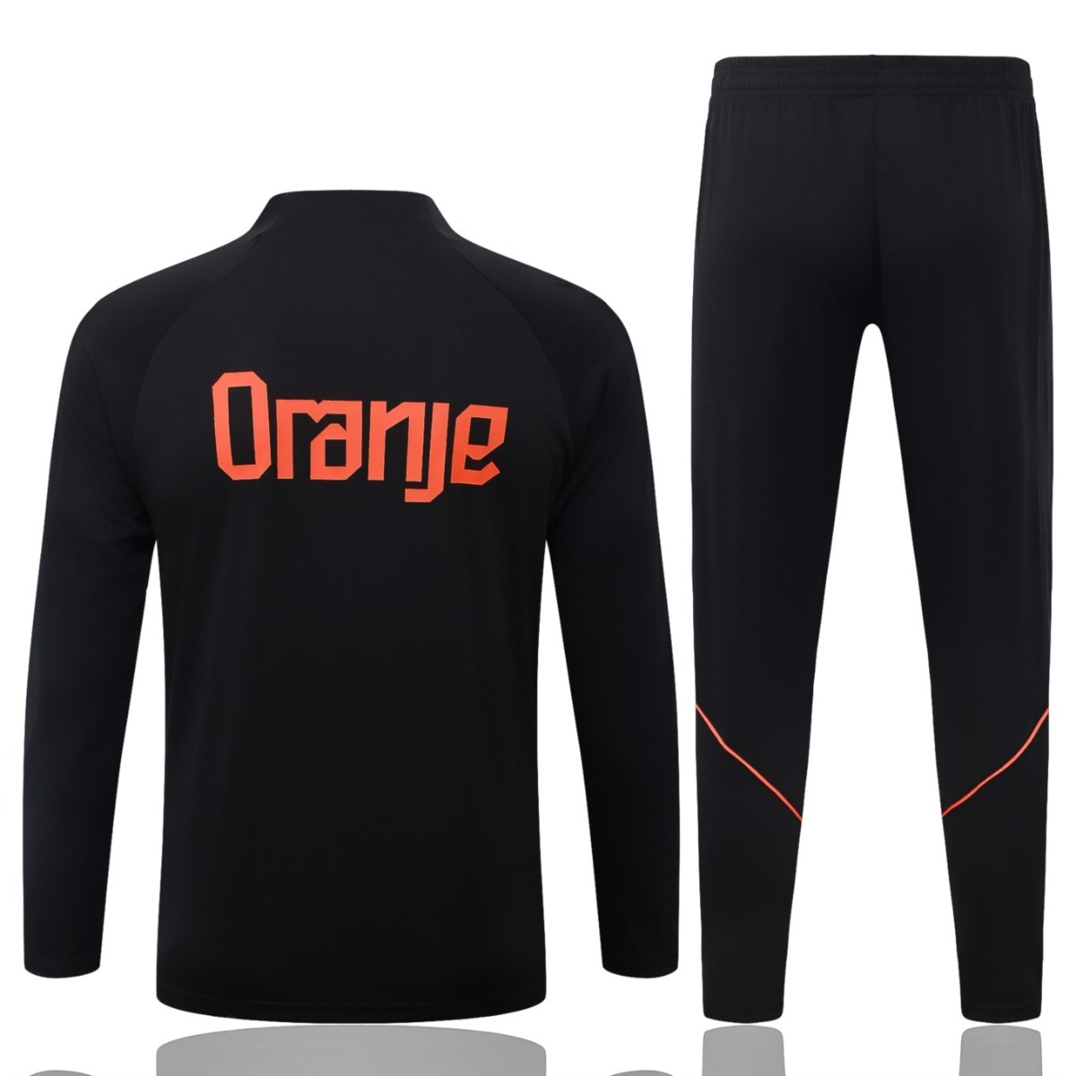 2026 Netherlands Black Long-sleeved halt-pull training kit
