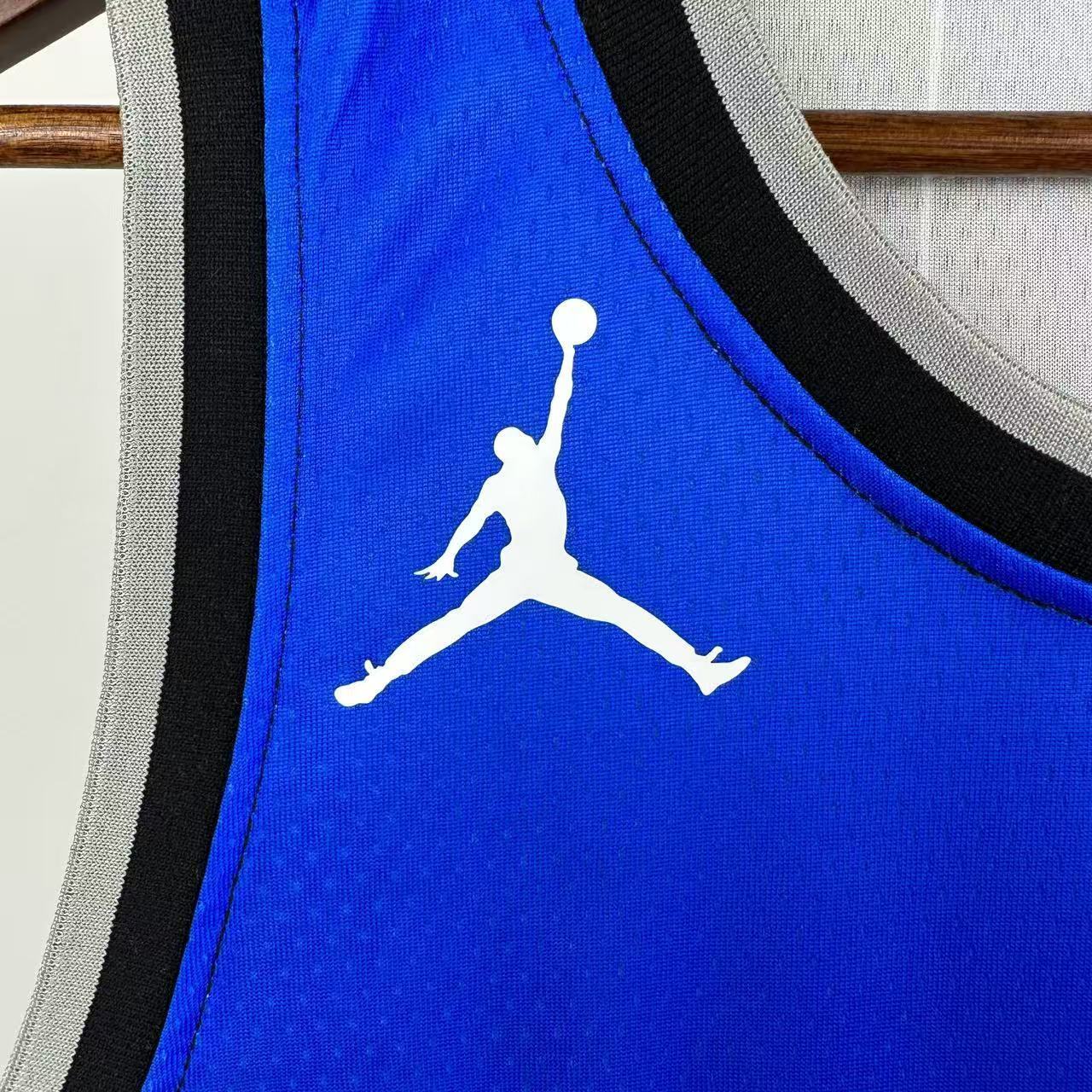 NBA Orlando Magic 2025/26 Round Neck Jordan Edition Black Jersey WAGNER#22