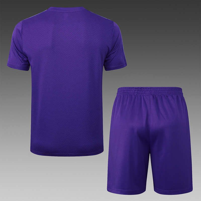 2025/26 Real Madrid Purple Training Set Shirt and Shorts