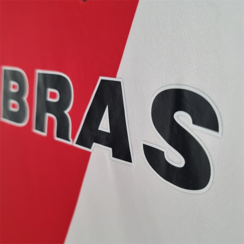 Retro River Plate 09/10 Home Long Sleeve jersey Fan Version