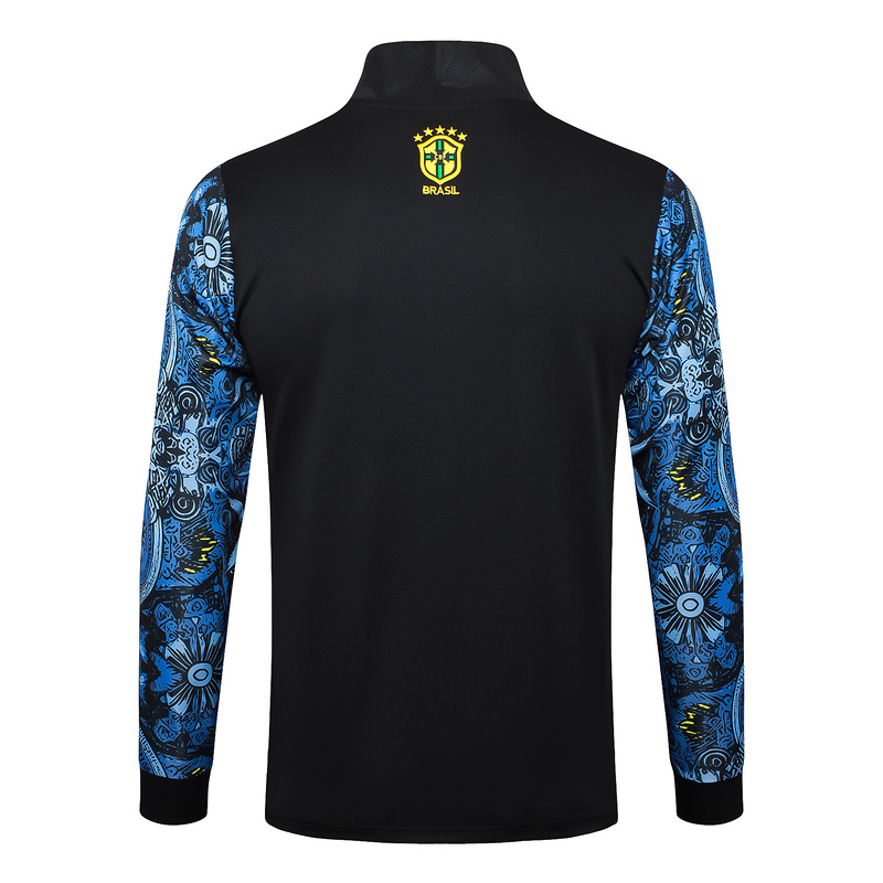 2024/25 Brazil Grayish blue Jacket Training Suit Set Football Team Shirt Sports Fashion