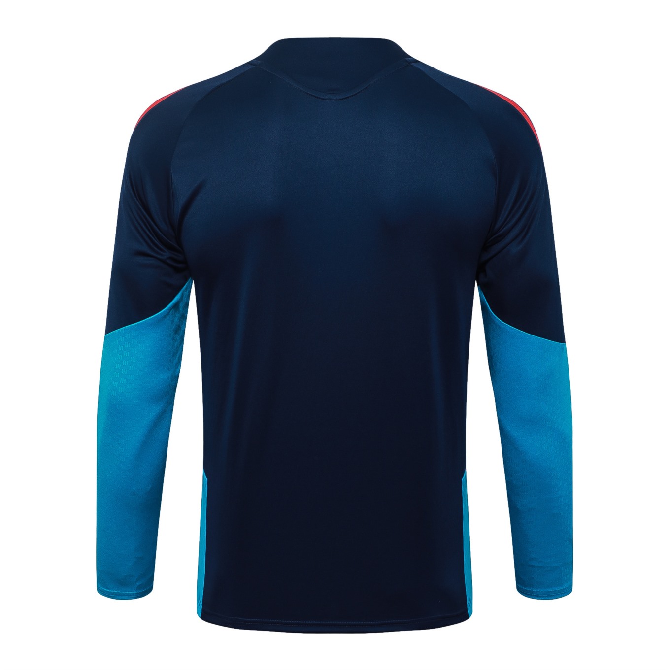 2026 Spain Royal blue Long-sleeved half-pull training kit