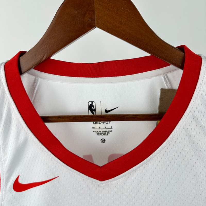 NBA Houston Rockets V-Neck White Jersey DURANT#35 S-XXL