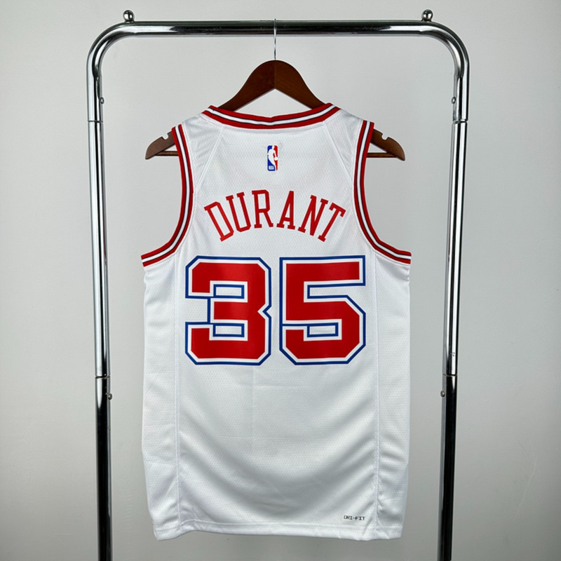 NBA Houston Rockets 2024 Round Neck Balck Jersey DURANT#35 S-XXL