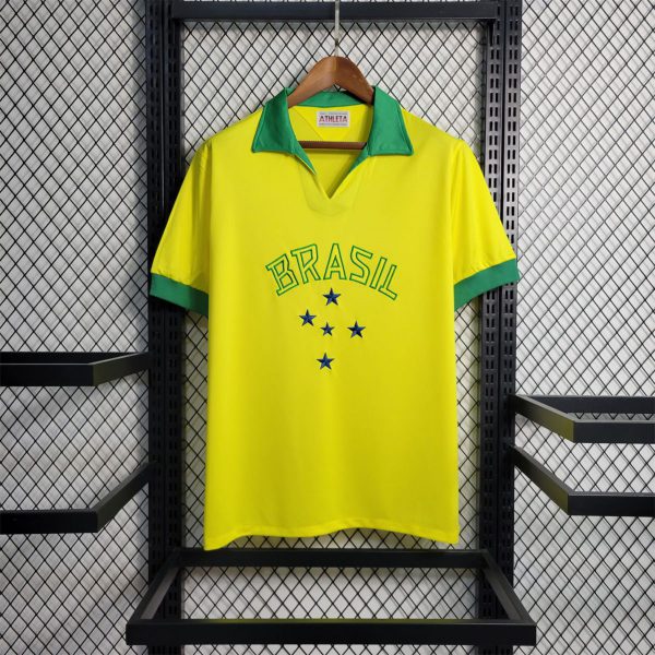 Retro 1958 Brazil home jersey Fan Version