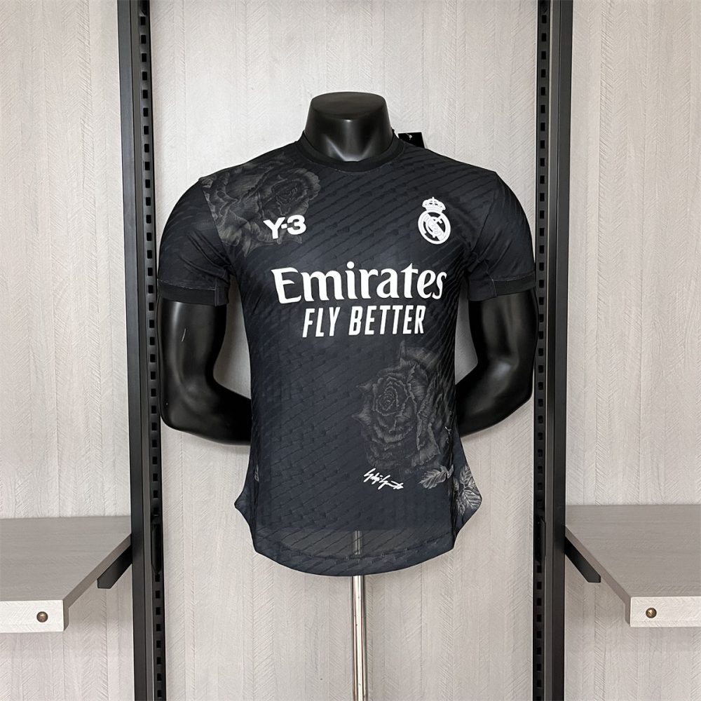 23/24Real Madrid Y-3 Special Edition Black Jersey Player Version