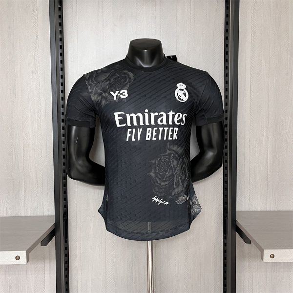 23/24Real Madrid Y-3 Special Edition Black Jersey Player Version