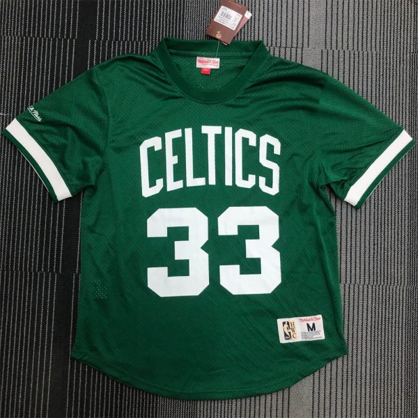 NBA Boston Celtics Mitchellness Green Jersey BIRD#33 S-XXL