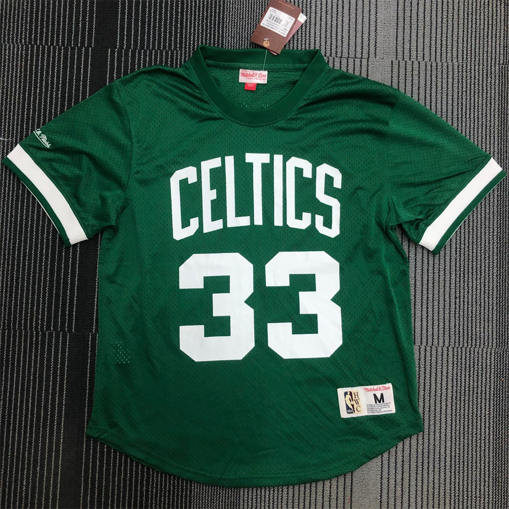 NBA Boston Celtics Mitchellness Green Jersey BIRD#33 S-XXL