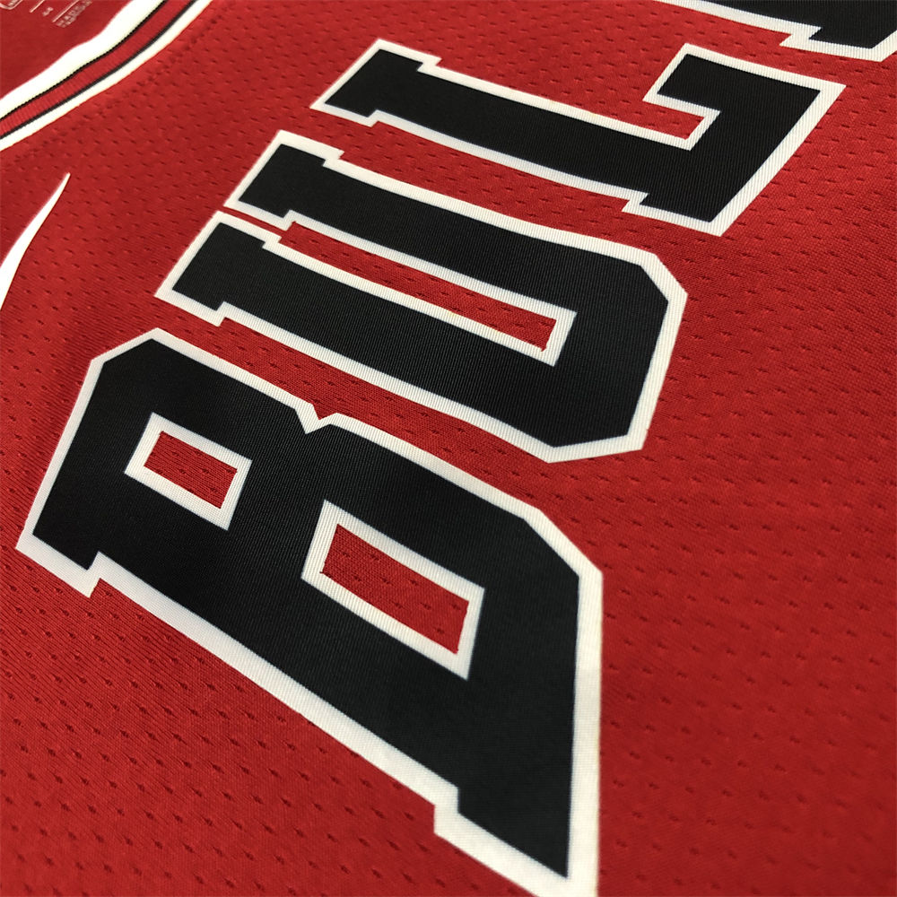 NBA Chicago Bulls Round neck Red Jersey BALL#2 S-XXL