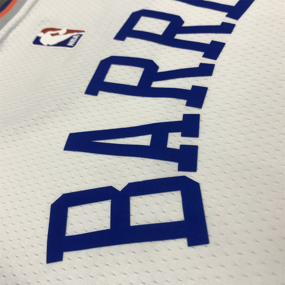 NBA New York Knicks Round Neck White jersey BARRETT#9 S-XXL