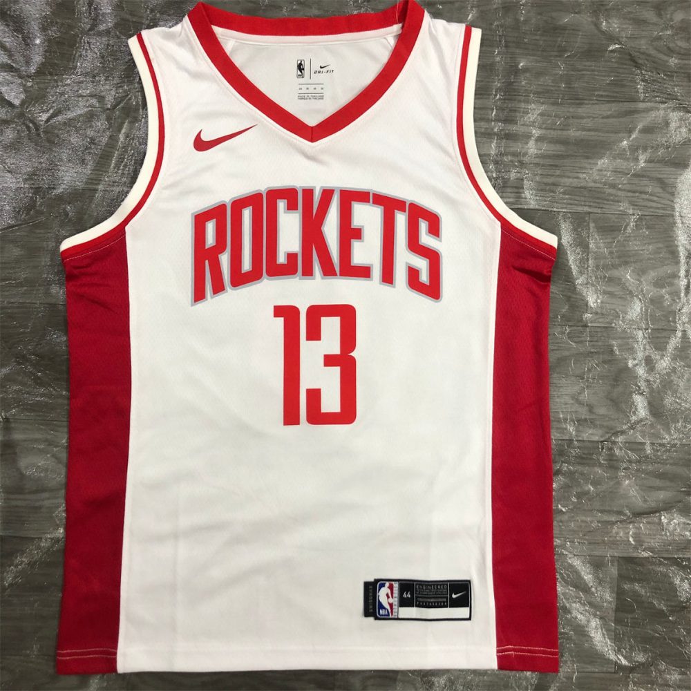 NBA Houston Rockets V-Neck White Jersey HAEDEN#13 S-XXL
